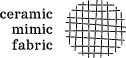 ceramic mimic fabric